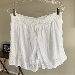 NWT White Lace Eyelet Shorts